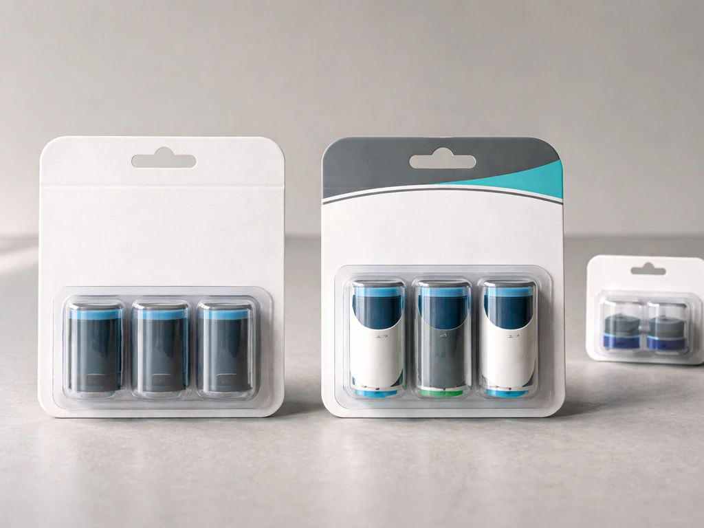 Close-up side-by-side of mosquito repellent refills in simple packaging, indicating different refill compatibility types
