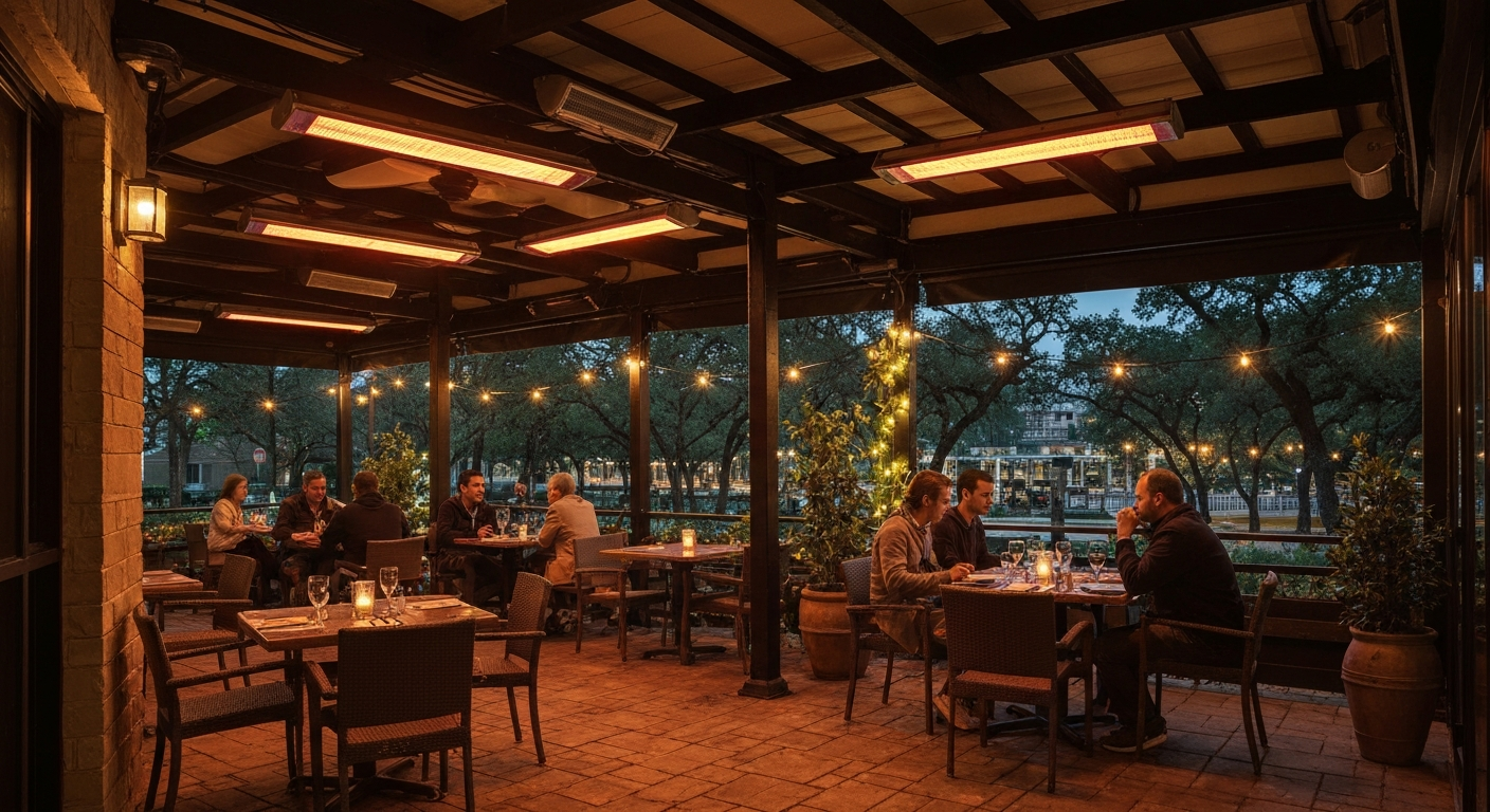 best heated patios austin