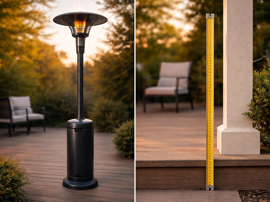 how tall is a patio heater