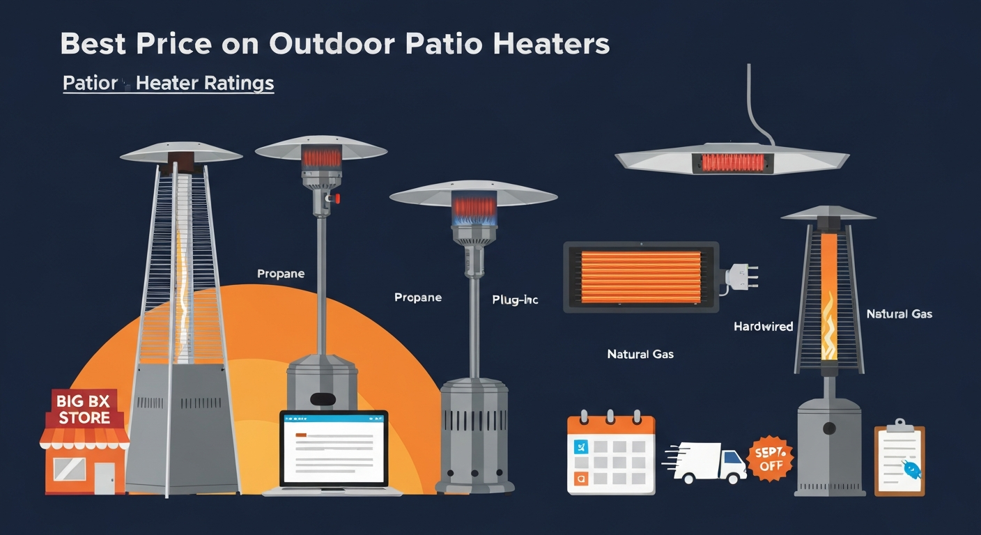 Best Price on Outdoor Patio Heaters: Compare Costs & Deals