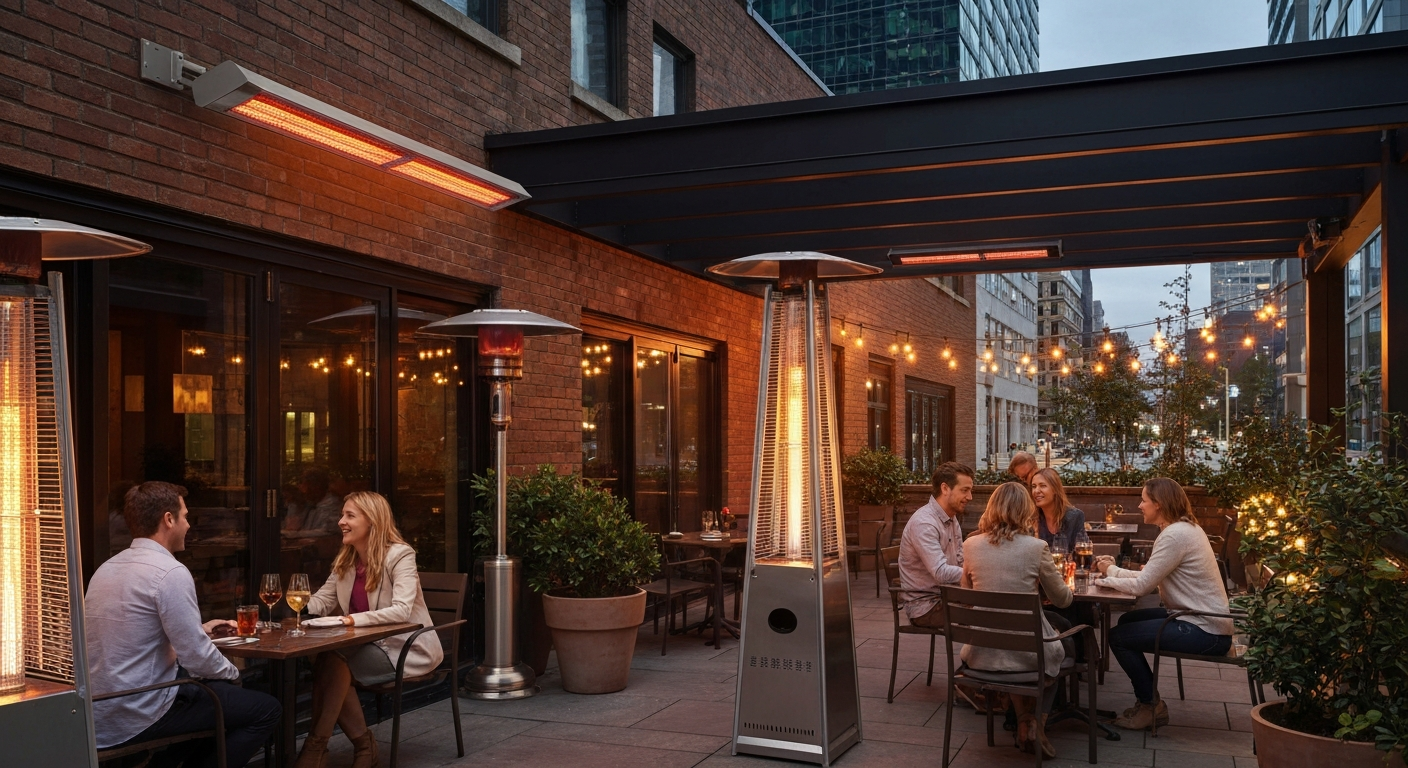 Best Heated Patios: Top Heaters, Buying Guide & Nearby Spots